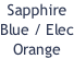 Sapphire Blue / Elec Orange