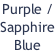 Purple / Sapphire Blue