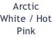 Arctic White / Hot Pink