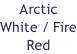 Arctic White / Fire Red