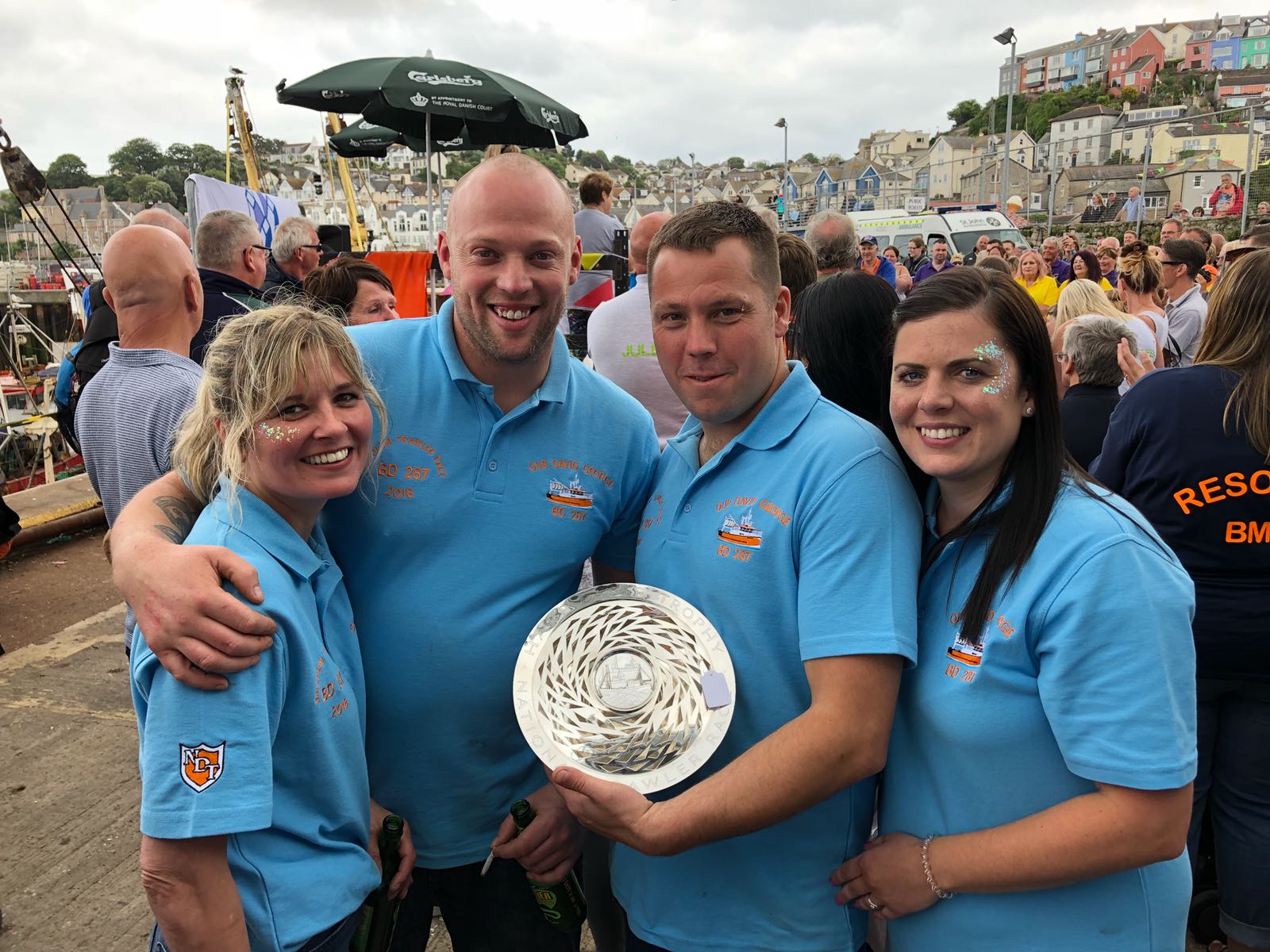 Team with the trophy