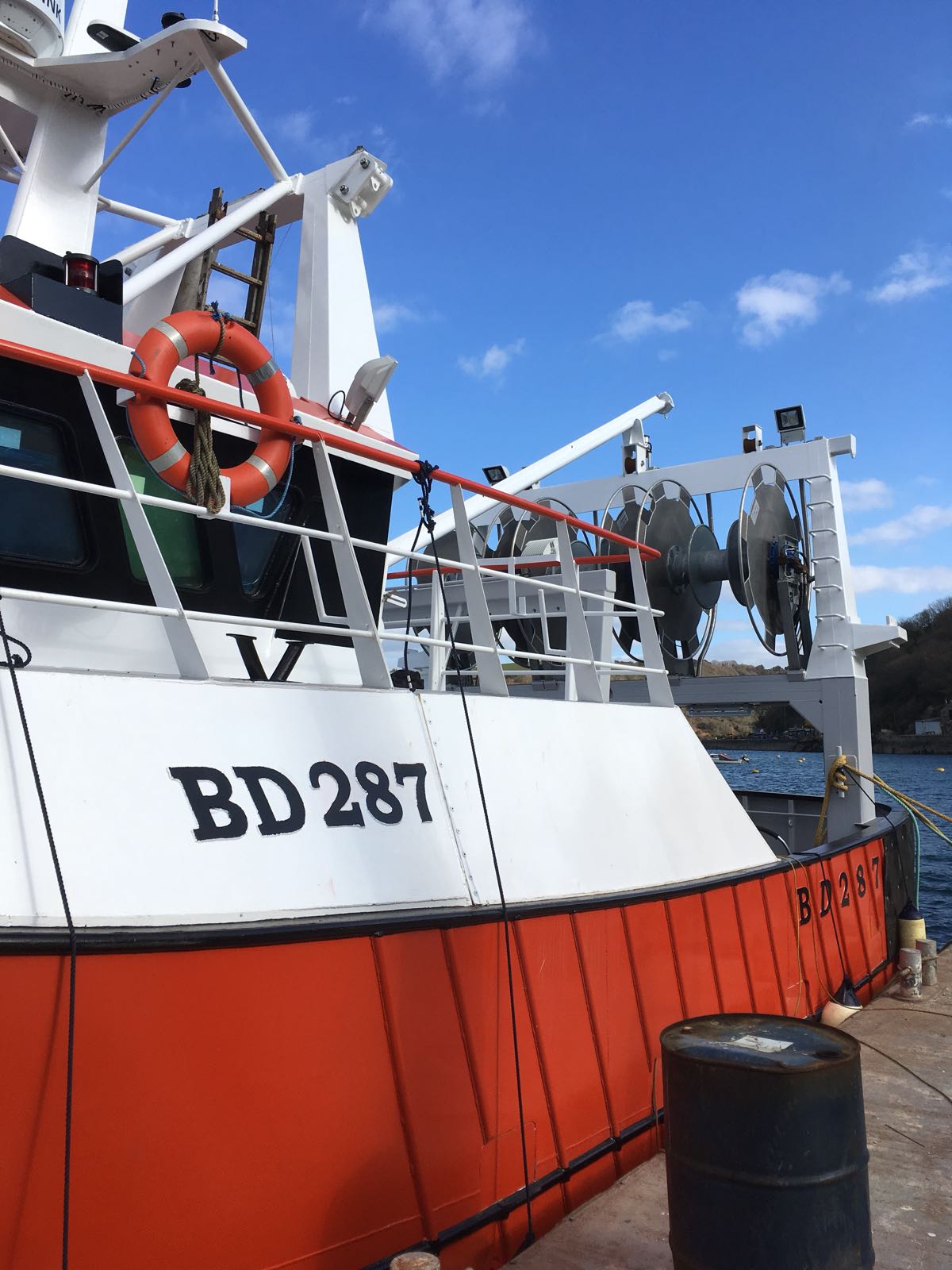 BD287 alongside the quay