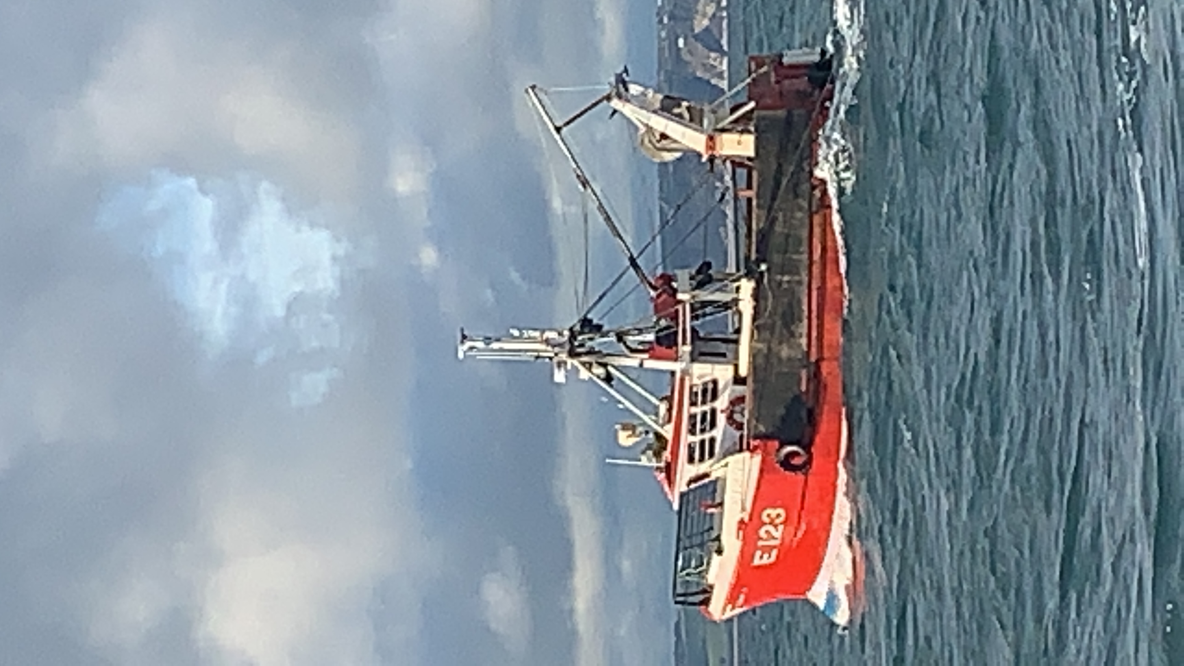 Trawler E123 at sea